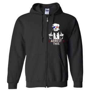 Donald Trump Arrest This Funny 2024 Election Full Zip Hoodie