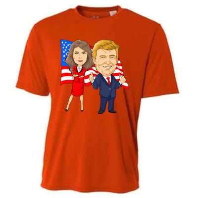 Donald Trump And Melania Trump Potus Flotus Usa Cooling Performance Crew T-Shirt