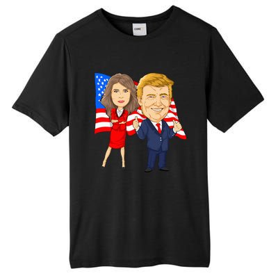 Donald Trump And Melania Trump Potus Flotus Usa Tall Fusion ChromaSoft Performance T-Shirt