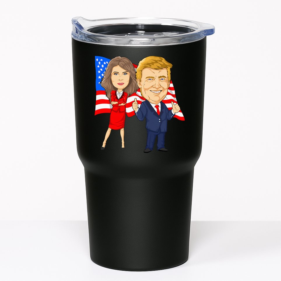 Donald Trump And Melania Trump Potus Flotus Usa Tumbler