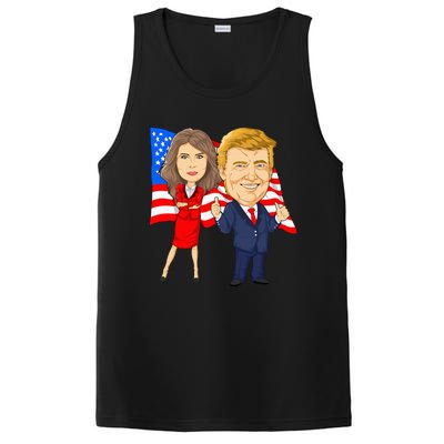 Donald Trump And Melania Trump Potus Flotus Usa PosiCharge Competitor Tank