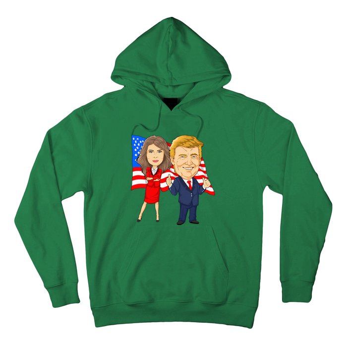 Donald Trump And Melania Trump Potus Flotus Usa Hoodie