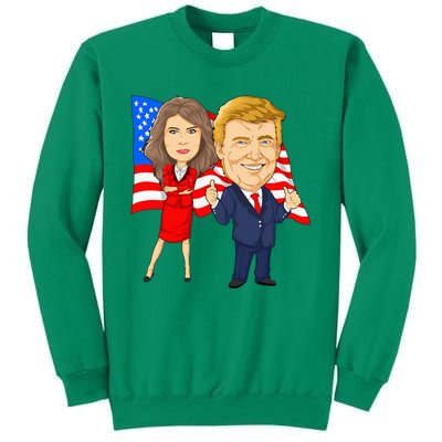 Donald Trump And Melania Trump Potus Flotus Usa Sweatshirt