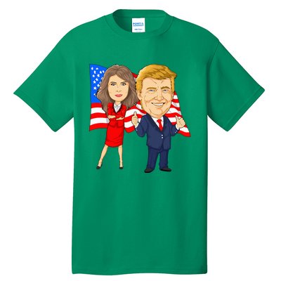 Donald Trump And Melania Trump Potus Flotus Usa Tall T-Shirt