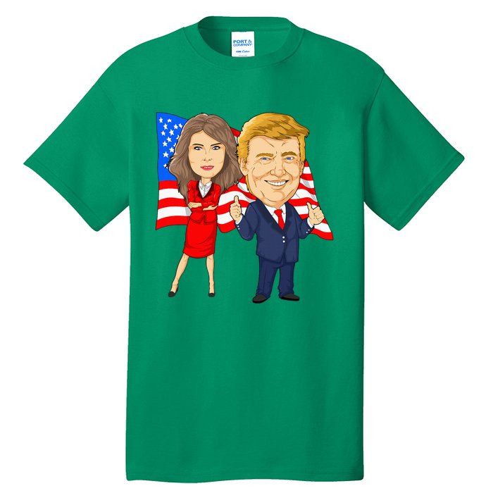 Donald Trump And Melania Trump Potus Flotus Usa Tall T-Shirt