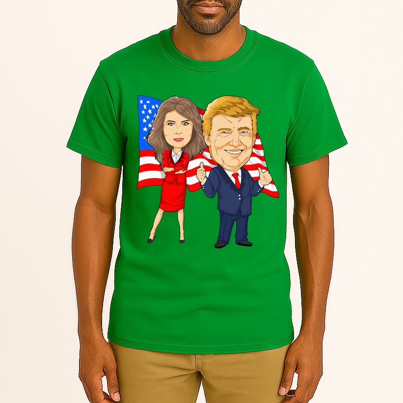 Donald Trump And Melania Trump Potus Flotus Usa Tall T-Shirt
