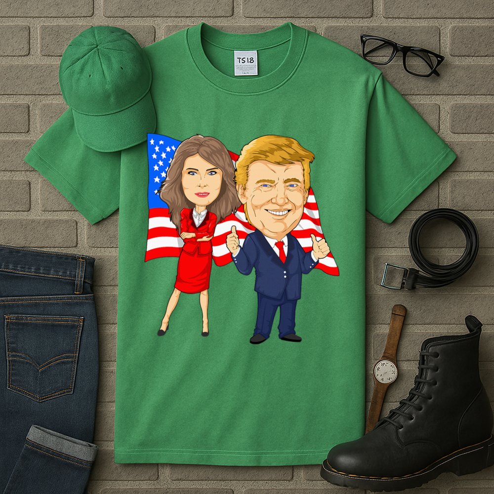 Donald Trump And Melania Trump Potus Flotus Usa Tall T-Shirt