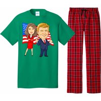 Donald Trump And Melania Trump Potus Flotus Usa Pajama Set