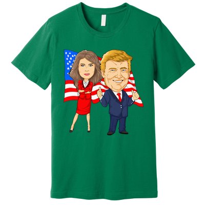 Donald Trump And Melania Trump Potus Flotus Usa Premium T-Shirt