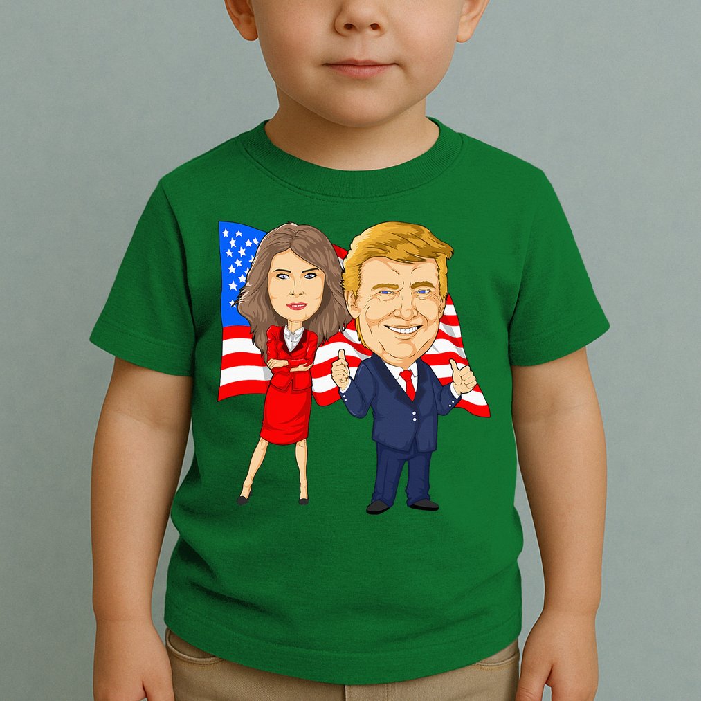 Donald Trump And Melania Trump Potus Flotus Usa Toddler T-Shirt
