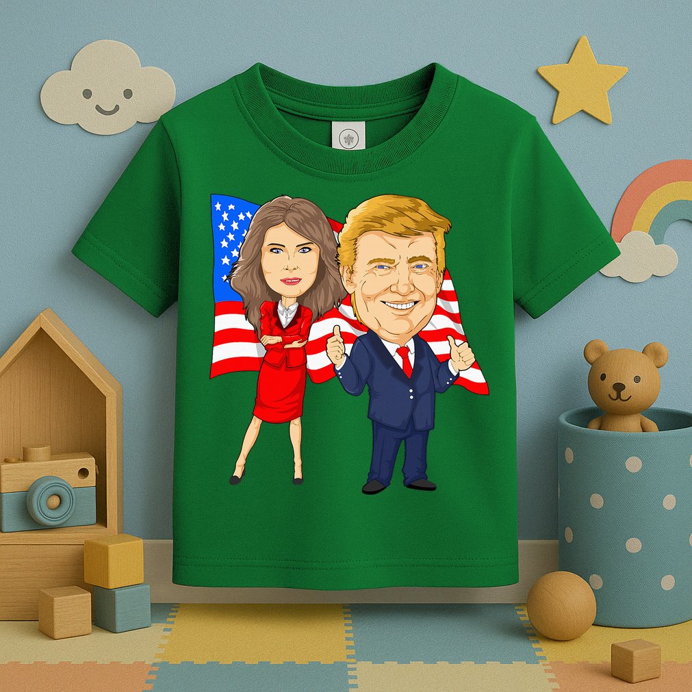Donald Trump And Melania Trump Potus Flotus Usa Toddler T-Shirt