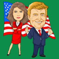 Donald Trump And Melania Trump Potus Flotus Usa Toddler T-Shirt