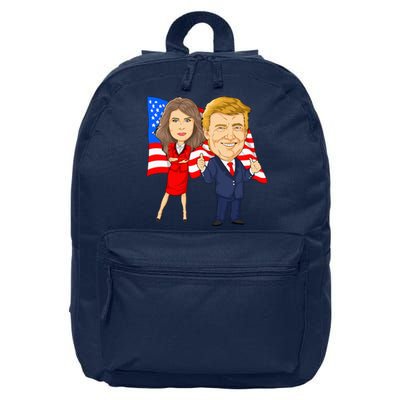 Donald Trump And Melania Trump Potus Flotus Usa 16 in Basic Backpack