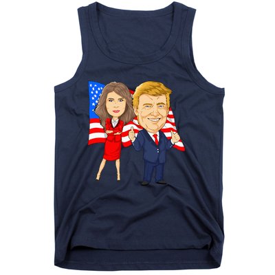 Donald Trump And Melania Trump Potus Flotus Usa Tank Top