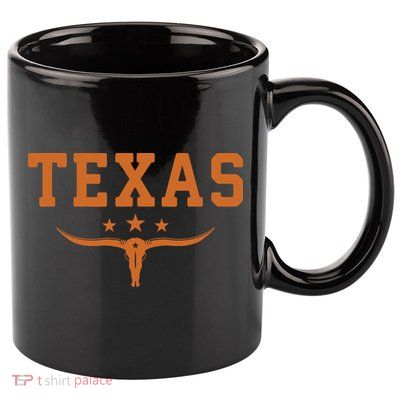 Distressed Texas Apparel 11oz C Handle Ceramic Mug
