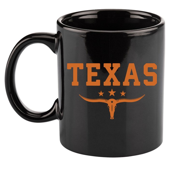 Distressed Texas Apparel 11oz C Handle Ceramic Mug