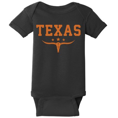 Distressed Texas Apparel Baby Bodysuit