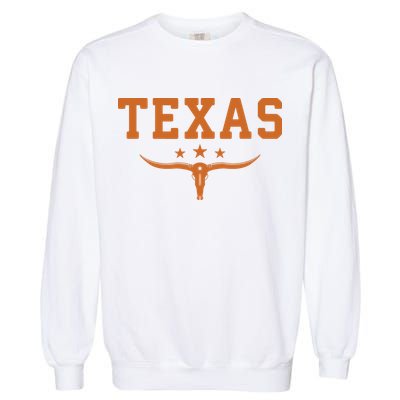 Distressed Texas Apparel Garment-Dyed Sweatshirt