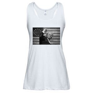 Donald Trump Assassination Attempt Us Flag Ladies Essential Flowy Tank