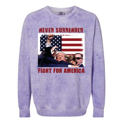 Donald Trump Assassination Colorblast Crewneck Sweatshirt