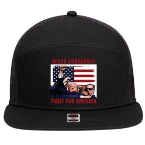 Donald Trump Assassination 7 Panel Mesh Trucker Snapback Hat