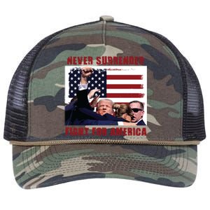 Donald Trump Assassination Retro Rope Trucker Hat Cap