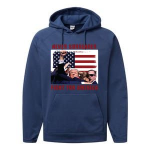 Donald Trump Assassination Performance Fleece Hoodie