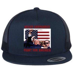 Donald Trump Assassination Flat Bill Trucker Hat