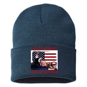 Donald Trump Assassination Sustainable Knit Beanie