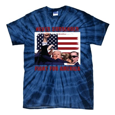 Donald Trump Assassination Tie-Dye T-Shirt