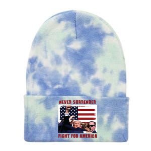 Donald Trump Assassination Tie Dye 12in Knit Beanie