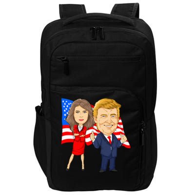 Donald Trump And Melania Trump Potus Flotus Usa Impact Tech Backpack