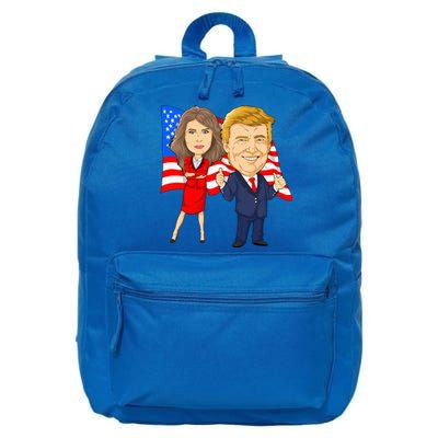 Donald Trump And Melania Trump Potus Flotus Usa 16 in Basic Backpack