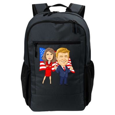 Donald Trump And Melania Trump Potus Flotus Usa Daily Commute Backpack