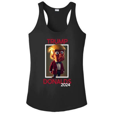 Donald Trump And Byron Donalds Election 2024 Gift Ladies PosiCharge Competitor Racerback Tank