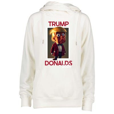 Donald Trump And Byron Donalds Election 2024 Gift Womens Funnel Neck Pullover Hood