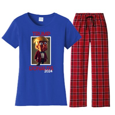 Donald Trump And Byron Donalds Election 2024 Gift Women's Flannel Pajama Set