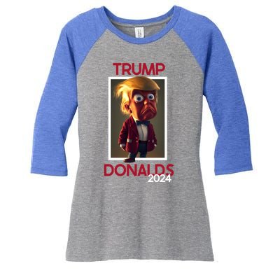 Donald Trump And Byron Donalds Election 2024 Gift Women's Tri-Blend 3/4-Sleeve Raglan Shirt