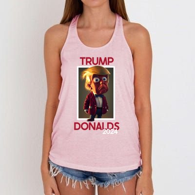 Donald Trump And Byron Donalds Election 2024 Gift Women's Knotted Racerback Tank