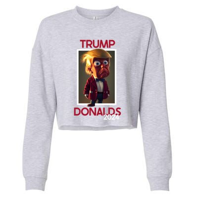 Donald Trump And Byron Donalds Election 2024 Gift Cropped Pullover Crew