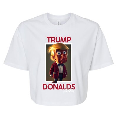 Donald Trump And Byron Donalds Election 2024 Gift Bella+Canvas Jersey Crop Tee