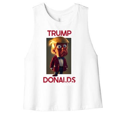 Donald Trump And Byron Donalds Election 2024 Gift Women's Racerback Cropped Tank