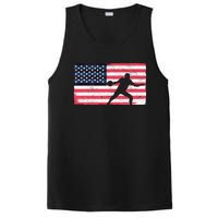 Discus Thrower American Flag Track And Field Throwing Discus PosiCharge Competitor Tank