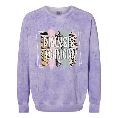Dialysis Technician Appreciation Dialysis Tech Colorblast Crewneck Sweatshirt