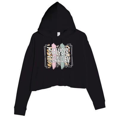 Dialysis Technician Appreciation Dialysis Tech Crop Fleece Hoodie