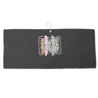 Dialysis Technician Appreciation Dialysis Tech Large Microfiber Waffle Golf Towel