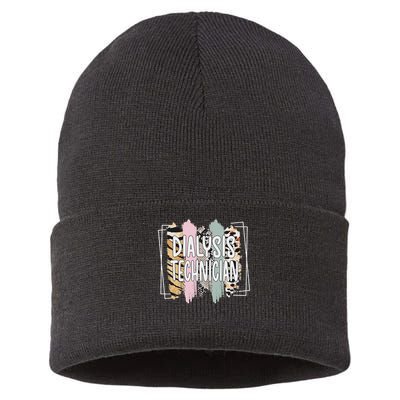 Dialysis Technician Appreciation Dialysis Tech Sustainable Knit Beanie