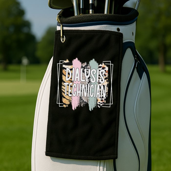 Dialysis Technician Appreciation Dialysis Tech Golf Towel