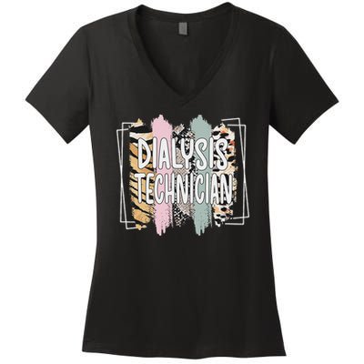 Dialysis Technician Appreciation Dialysis Tech Women's V-Neck T-Shirt