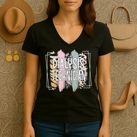 Dialysis Technician Appreciation Dialysis Tech Women's V-Neck T-Shirt